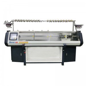 Dubbel System Automatisk Sweater Cardigan Stickning Machine